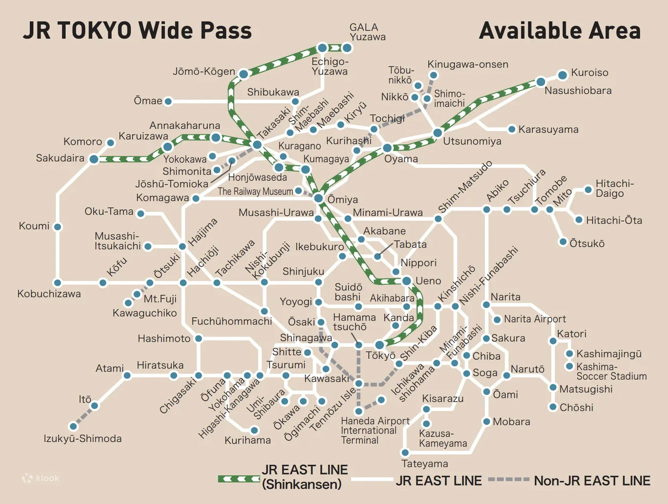 jr tokyo wide pass available area