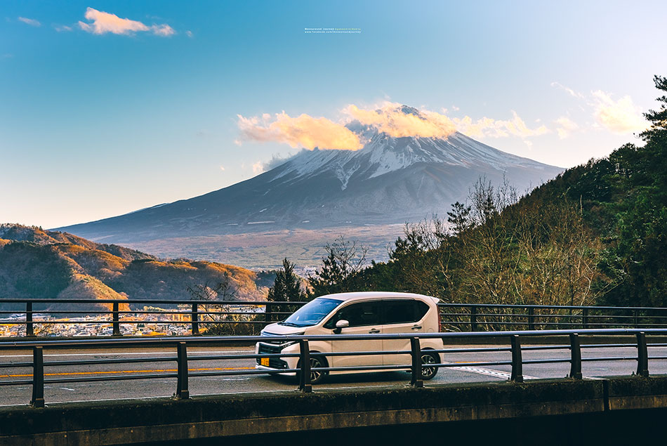 จุดถ่ายรูปภูเขาไฟฟูจิ 富士見橋 展望台